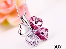 Check spelling or type a new query. Free Shipping Lucky Clover Crystal Necklace Jewellry Rose Red Meaning Happiness Bijouterie Necklace Importer Necklace Mermaidnecklace Paris Aliexpress
