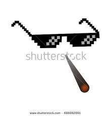 Glasses Pixel Vector Icon Pixel Art Glasses Of Thug Life Meme And Smoke Isolated On White Background Vector 8 Vector Icons Art Photo Logo Design Vector Icons