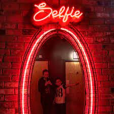 Queensway London Selfie Red Neon Lights Neon Neon Lighting Neon Signs