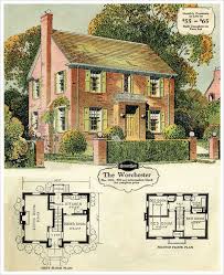 In this image you can see how you should build a brick wall around a window. 1929 Sears Brick Veneer The Worchester Colonial House Plans Vintage House Plans Sims House Plans