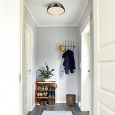 See more ideas about flush mount ceiling light fixtures, modern sconces, wall lights. Golden Lighting Duncan 2 Light Aged Brass Flush Mount With Matte Black Shade 3602 14 Ab Blk The Home Depot