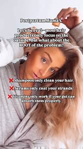 Postpartum hair loss hit me hard after my first baby. I would lose hair by  the handfuls—sticking it to the shower wall just so it wouldn’t clog the  drain. I’d feel it dripping down my legs and filling ...