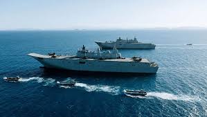 Australia S Acquisition Of The Two Canberra Class Lhds Was Marked As A Major Step Change In The Nation S Capacity To Royal Australian Navy Australia Sea Knight