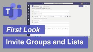 Microsoft Teams Invite Groups And Distribution Lists To Your Meeting First Look Youtube