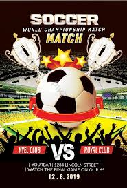 Sempurna untuk dicetak dan dibagikan online! Contoh Brosur Turnamen Sepak Bola Amat