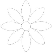 Make your own flowers printable envelope for free. Daisy Flower Applique Pattern Appliq Patterns Printable Flower Pattern Flower Applique Patterns Free Applique Patterns