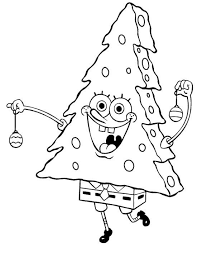 Spongebob Coloring Pages For Kids Christmas Coloring Pages Christmas Tree Coloring Page Merry Christmas Coloring Pages