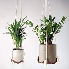 Amazon Com Hangee Hanging Planter 2 Pcs Leather Plant Hanger Indoor 4 5in And 8in Minimalist Hanging Planters Indoor Hanging Plants Indoor Hanging Plants