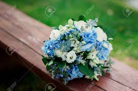 Maybe you would like to learn more about one of these? Beautiful Blue And White Fresh Flowers Wedding Bouquet Stock Photo Picture And Royalty Free Image Image 71049221