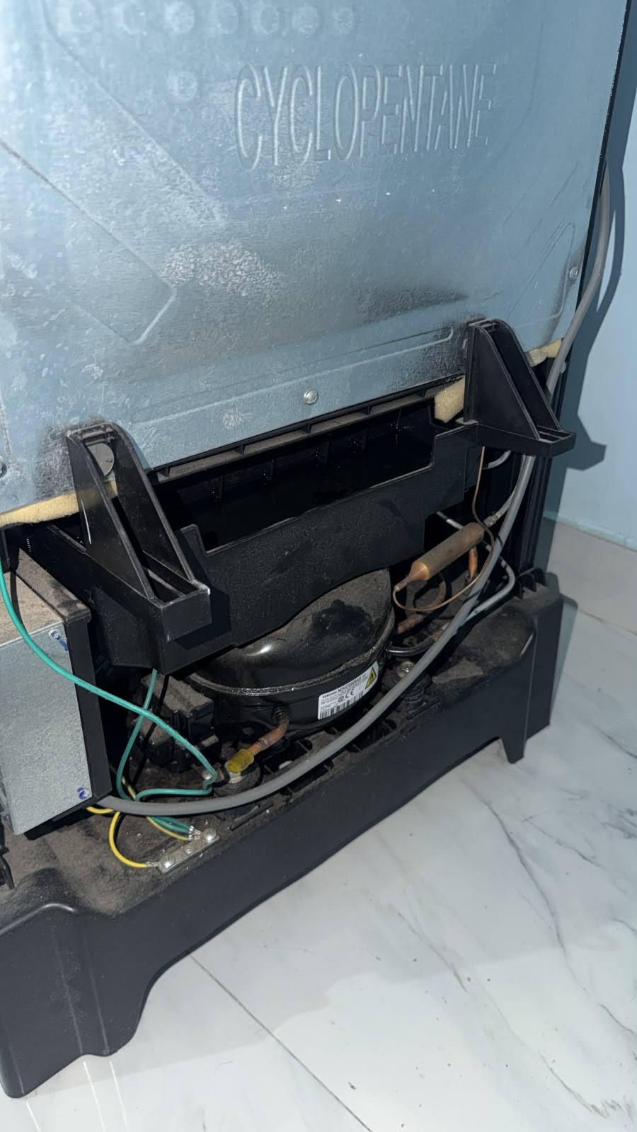 Fridge compressor replace. product image