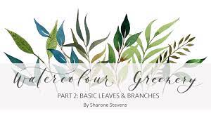 This Class Is Part 2 Of My Watercolour Greenery Series And Focuses On Basic Leaves And Branches That We Can Creat Online Art Classes Watercolor Leaves Greenery