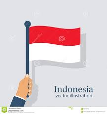 Die flagge indonesiens ähnelt grafisch der flagge von monaco , mit in beiden fällen ist das rot etwas dunkler. Indonesien Flagge Die In Der Hand Mann Halt Vektor Abbildung Illustration Von Indonesien Mann 98570973