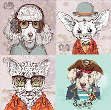 Download a free preview or high quality adobe illustrator ai, eps, pdf and high resolution jpeg versions. Hipster Animals On Behance