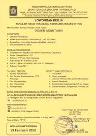 Gaji dosen pns golongan iv. Disnakertrans Lowongan Dosen Akuntansi Di Sttkd Yogyakarta