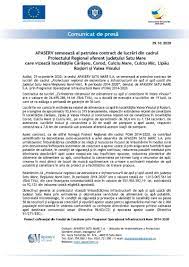 Gara ferastrau, nr.9/a, satu mare, jud. Apaserv Satu Mare Semnare Contracte Poim 29 10 2020