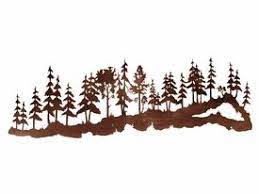 84 Large Pine Tree Forest Metal Wall Art Metal Tree Wall Art Metal Tree Metal Wall Art