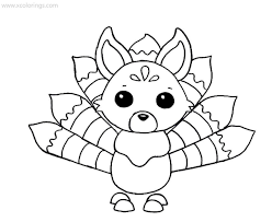 Roblox Adopt Me Coloring Pages Kitsune Pets Drawing Detailed Coloring Pages Coloring Pages