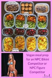 Vegan Bikini Competitor Vegan Meal Plans Workout Food Vegan Diet Plan