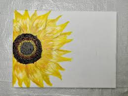 The shape of yellow leaves is quite simple. How To Paint A Sunflower Learn To Paint For Beginners Series