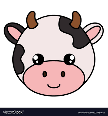 cute and little cow head character vector illustration design download a free preview or high quality adobe i cute little drawings cute stickers cute drawings