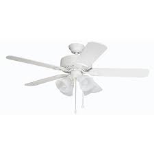 Shop Harbor Breeze Springfield Ii 52 In White Downrod Or Close Mount Ceiling Fan With Light Kit At Lowes Com Ceiling Fan With Light Ceiling Fan Fan Light