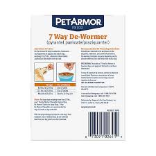 Its broad range of activity targets the four main types of worms that infect dogs and puppies: Petarmor 7 Way De Wormer For Puppies And Small Dogs Chewable Tablets Dog Treatments Petsmart