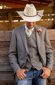 Trendy Hat Wedding Cowboy 49 Ideas Cowboy Wedding Attire Groom Attire Country Groom Attire