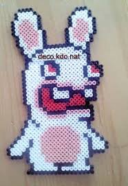Deco Kdo Nat Perles Hama Lapin Cretin Perles Hama Perle A Repasser Modeles Modeles De Toiles En Plastique
