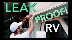 resealing the rv exterior using a solvent based caulk