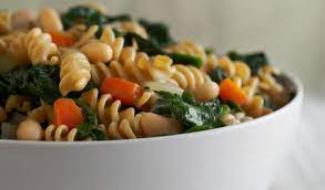 Pasta With Beans And Greens Bean Pasta Vegetarian Ingredients Recipes