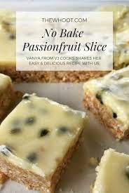 Easy No Bake Passionfruit Slice Recipe By Vj Cooks Quick How To Video Recipe Slices Recipes Passionfruit Slice Baking