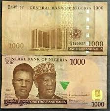 The last 14 days currency values. 1 000 Nigeria Naira Banknote Nigerian Currency Paper Money 1000 Ngn Cir 14 25 Picclick