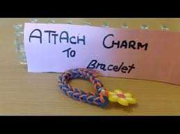 To make a chain bracelet, you will need: How To Attach Charm To Rainbow Loom Bracelet Youtube