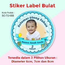 Selamat ulang tahun anakku tersayang. Stiker Label Ulang Tahun Anak Tumpeng Mini Souvenir Pakai Foto Cowok Shopee Indonesia