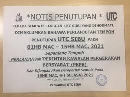 Kedah, perak, negeri sembilan, kelantan terengganu, pahang and sarawak (kuching, sibu, miri. Closure Of Utc Sibu From Today Until March 15 Dayakdaily