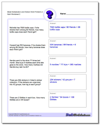 These math word problems may require multiplication or division to solve. Math Worksheet Maths Exercise For Mixed Multiplication And Division Word Problems Trailer Mixed Multiplication And Division Worksheets Year 6 Worksheet 4th Grade Math Curriculum Homeschool Prep Activity Sheets Math Facts 3 Practice