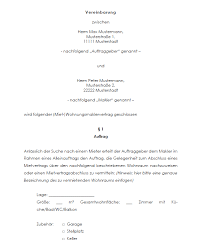 Diese klausel schützt sie vor einem untätigen makler. Maklervertrag Wohnungsvermietung Mieter Hier Downloaden