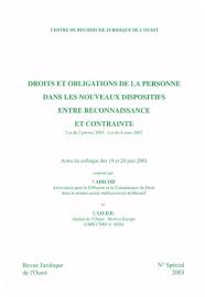 Loi du 11 f?vrier 1950. La Protection De La Vie Privee Dans Les Lois Du 2 Janvier Et Du 4 Mars 2002 Persee