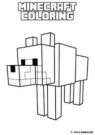 You can turn into a coloring page any drawing, image or photo (that you found on the internet or that you have drawn and scanned). Minecraft Coloring App Printables Fpsxgames Minecraft Printables Minecraft Coloring Pages Minecraft Wolf