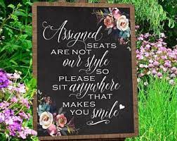 11x14 Printable Wedding Seating Sign Open Seating Sit Anywhere Seating Chart No S Seating Plan Wedding Seating Chart Wedding Planning Wedding Seating Signs