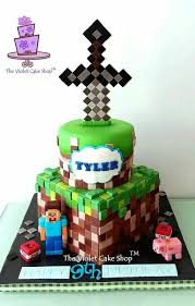 Pin By Susan Wainscott On This And That Minecraft Cake Designs Minecraft Birthday Cake Minecraft Cake