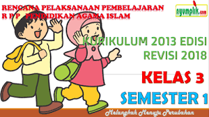 Jadi tujuan rpp kelas 1 sd / mi kurikulum 2013 edisi revisi 2018 adalah sebagian acuan bagi guru sd kelas 1 dalam melaksanakan kegiatan belajar mengajar. Download Rpp Pai Sd Kelas 3 Semester 1 Kurikulum 2013 Revisi 2018