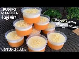 Resep Puding Mangga Lagi Viral With Fla Super Creamy Youtube In 2020 Pudding Desserts Avocado Dessert Pudding Ice Cream