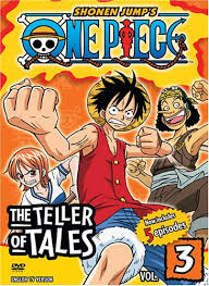 This releases contained the same alterations as the english broadcast versions of the episodes, and contained english audio and english sdh subtitles. Amazon Com One Piece Vol 3 The Teller Of Tales Tony Beck Laurent Vernin Mayumi Tanaka Kazuya Nakai Akemi Okamura Kappei Yamaguchi Mahito Oba Hiroaki Hirata Colleen Clinkenbeard Ikue Otani Chikao Ohtsuka