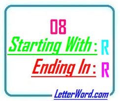 Seven letter words that start with r and end with r ; Eight Letter Words Starting With R And Ending In R Letterword Com