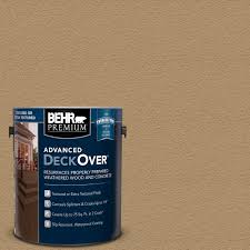 behr premium advanced deckover 1 gal sc 145 desert sand textured solid color exterior wood and concrete coating