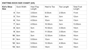 Knitting Sock Size Measurements Related Keywords