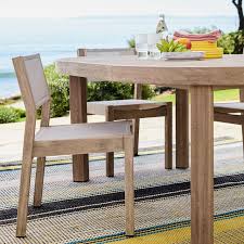 Portside Outdoor 48 Round Dining Table 4 Textilene Chairs Set West Elm In 2020 48 Round Dining Table Round Dining Table Outdoor Dining Chairs