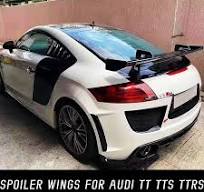 For Audi TT TTS TTRS MK2 MK3 FRP Glossy Black Carbon Fibe ...