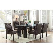 Found It At Wayfair Fenway 7 Piece Dining Set Brown Dining Table Dark Brown Dining Table Contemporary Dining Room Chair